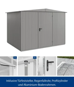 Hörmann Berry-Gerätehaus Classic-S Typ 3, ca. B323,6/H219,4/T247,7 cm