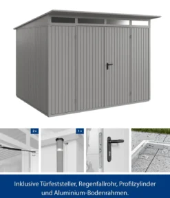 Hörmann Berry-Gerätehaus Classic-P Typ 3, ca. B312,7/H232,3/T283,4 cm