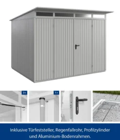 Hörmann Berry-Gerätehaus Classic-P Typ 3, ca. B312,7/H232,3/T283,4 cm