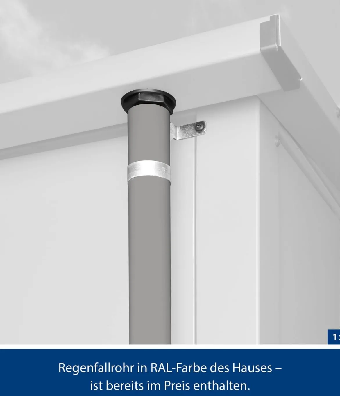 Hörmann Berry-Gerätehaus Classic-P Typ 3, ca. B312,7/H232,3/T283,4 cm