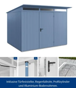 Hörmann Berry-Gerätehaus Classic-P Typ 3, ca. B312,7/H232,3/T283,4 cm