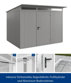 Hörmann Berry-Gerätehaus Classic-P Typ 3, ca. B312,7/H232,3/T283,4 cm
