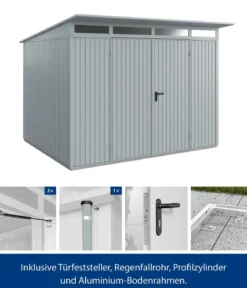 Hörmann Berry-Gerätehaus Classic-P Typ 3, ca. B312,7/H232,3/T283,4 cm