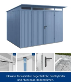 Hörmann Berry-Gerätehaus Classic-P Typ 3, ca. B312,7/H232,3/T283,4 cm