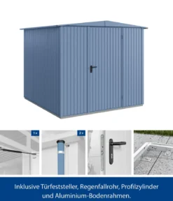 Hörmann Berry-Gerätehaus Classic-S Typ 2, ca. B258,8/H216/T247,7 cm