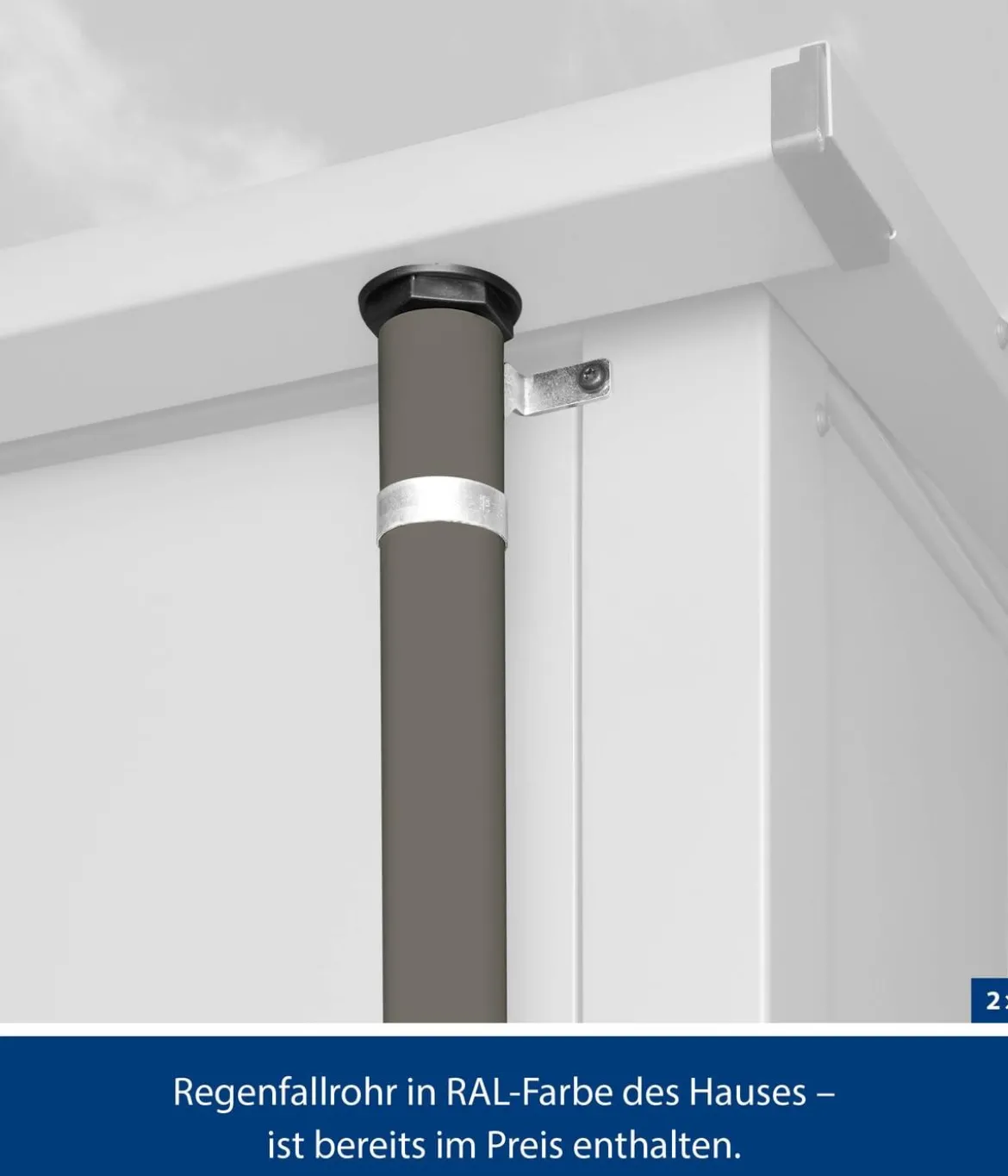 Hörmann Berry-Gerätehaus Classic-S Typ 1, ca. B258,8/H216/T121,3 cm