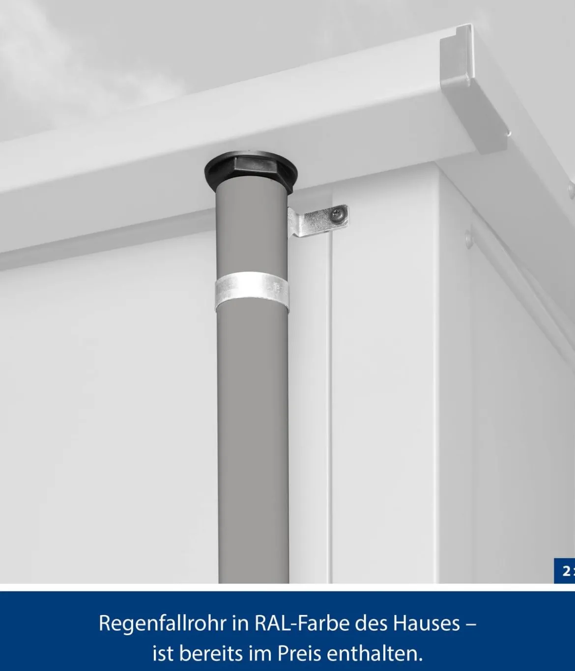 Hörmann Berry-Gerätehaus Classic-S Typ 1, ca. B258,8/H216/T121,3 cm