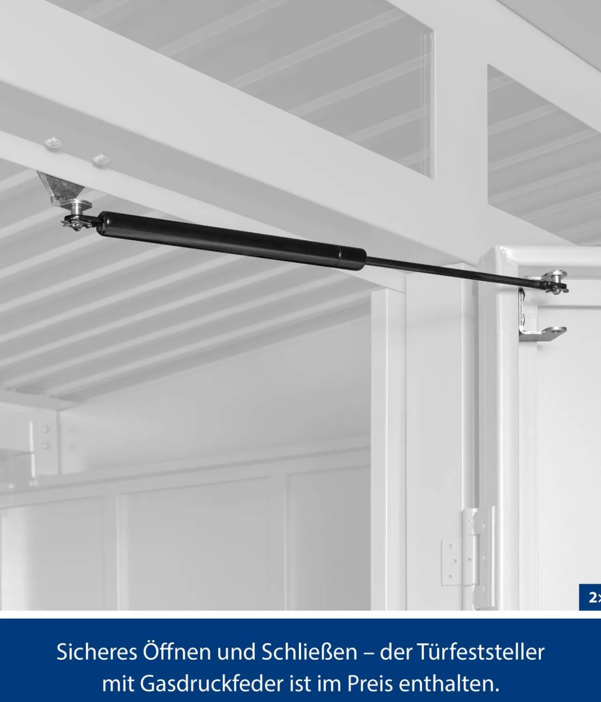 Hörmann Berry-Gerätehaus Classic-S Typ 1, ca. B258,8/H216/T121,3 cm