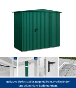 Hörmann Berry-Gerätehaus Classic-S Typ 1, ca. B258,8/H216/T121,3 cm