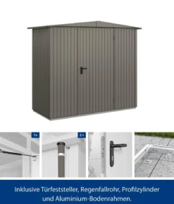 Hörmann Berry-Gerätehaus Classic-S Typ 1, ca. B258,8/H216/T121,3 cm