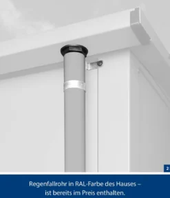 Hörmann Berry-Gerätehaus Classic-S Typ 1, ca. B258,8/H216/T121,3 cm