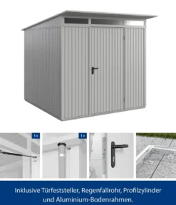 Hörmann Berry-Gerätehaus Classic-P Typ 2, ca. B247,9/H232,3/T283,4 cm