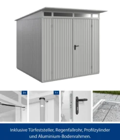 Hörmann Berry-Gerätehaus Classic-P Typ 2, ca. B247,9/H232,3/T283,4 cm