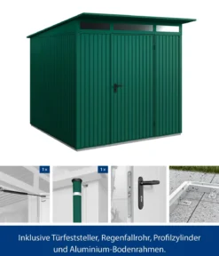 Hörmann Berry-Gerätehaus Classic-P Typ 2, ca. B247,9/H232,3/T283,4 cm