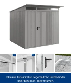 Hörmann Berry-Gerätehaus Classic-P Typ 2, ca. B247,9/H232,3/T283,4 cm