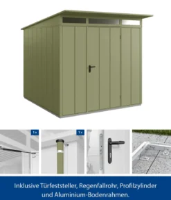 Hörmann Berry-Gerätehaus Modern-P Typ 2, ca. B247,9/H232,3/T283,4 cm