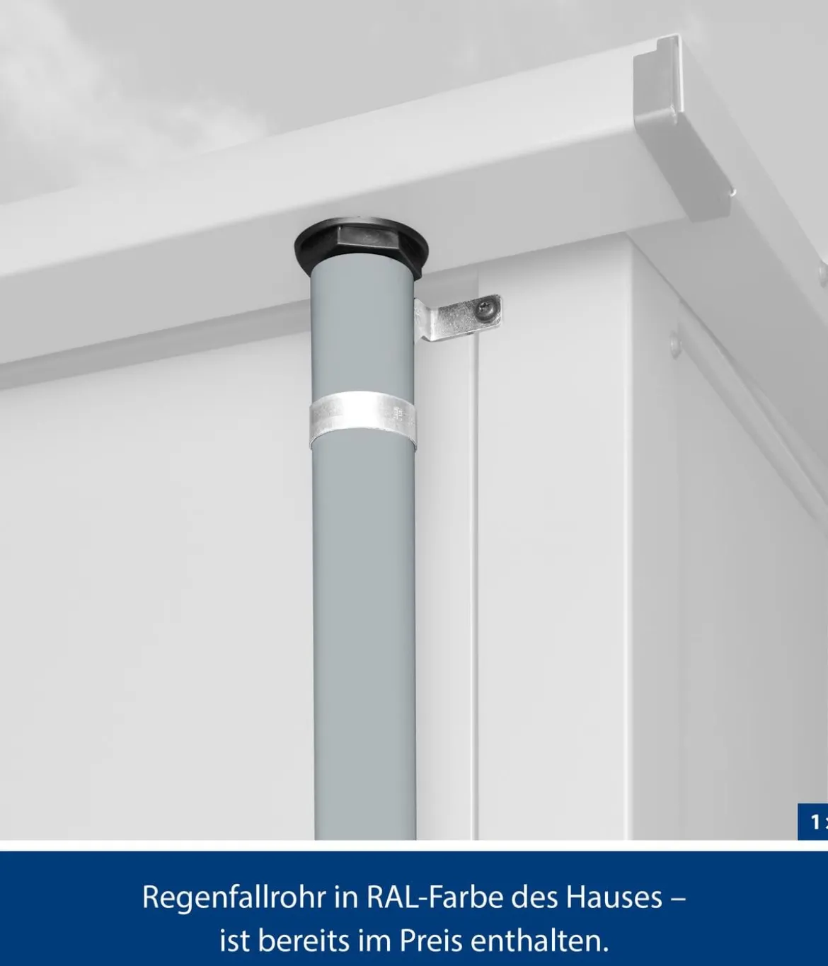 Hörmann Berry-Gerätehaus Modern-P Typ 2, ca. B247,9/H232,3/T283,4 cm