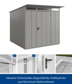 Hörmann Berry-Gerätehaus Modern-P Typ 2, ca. B247,9/H232,3/T283,4 cm