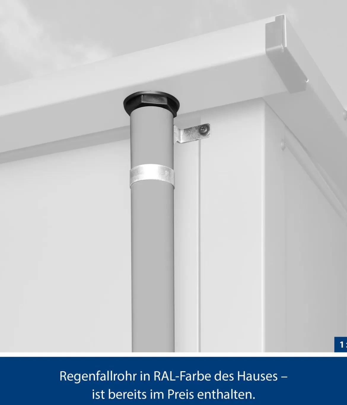 Hörmann Berry-Gerätehaus Modern-P Typ 2, ca. B247,9/H232,3/T283,4 cm