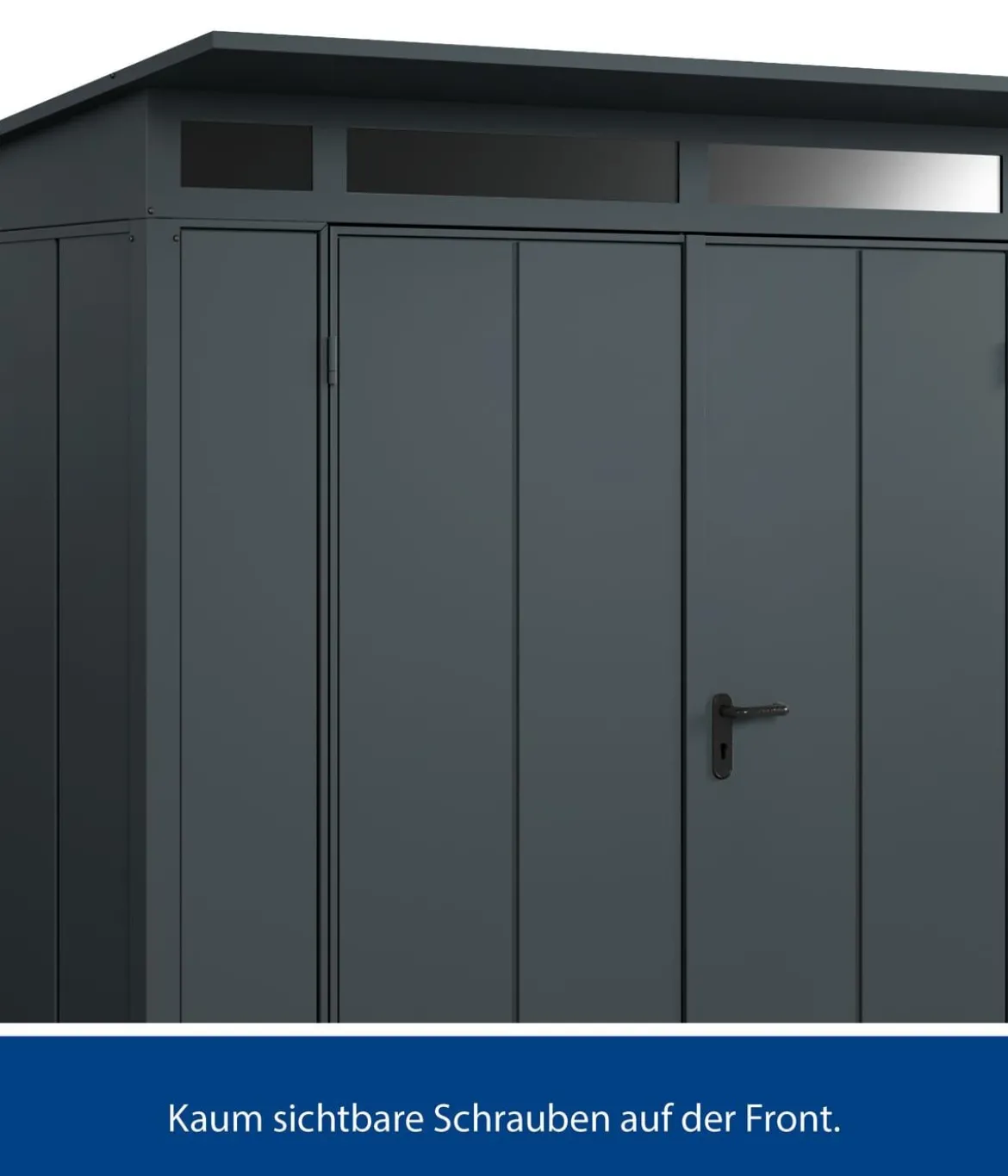 Hörmann Berry-Gerätehaus Modern-P Typ 2, ca. B247,9/H232,3/T283,4 cm