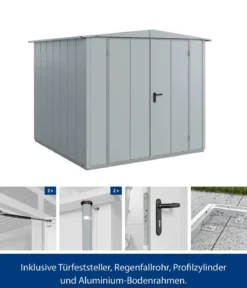 Hörmann Berry-Gerätehaus Modern-S Typ 2, ca. B258,8/H216/T247,7 cm