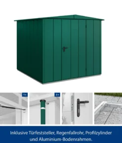 Hörmann Berry-Gerätehaus Modern-S Typ 2, ca. B258,8/H216/T247,7 cm