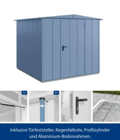 Hörmann Berry-Gerätehaus Modern-S Typ 2, ca. B258,8/H216/T247,7 cm