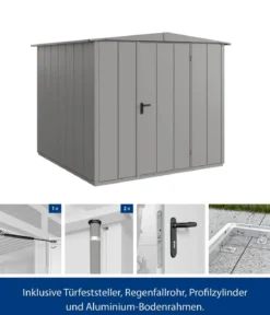 Hörmann Berry-Gerätehaus Modern-S Typ 2, ca. B258,8/H216/T247,7 cm