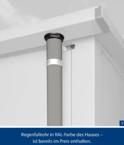 Hörmann Berry-Gerätehaus Modern-P Typ 1, ca. B247,9/H228,6/T153 cm