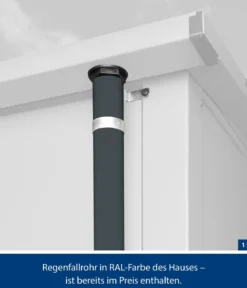 Hörmann Berry-Gerätehaus Modern-P Typ 1, ca. B247,9/H228,6/T153 cm