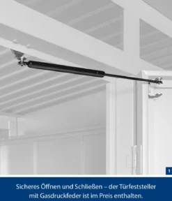 Hörmann Berry-Gerätehaus Modern-P Typ 1, ca. B247,9/H228,6/T153 cm