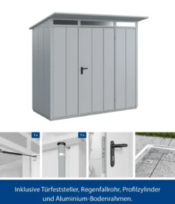Hörmann Berry-Gerätehaus Modern-P Typ 1, ca. B247,9/H228,6/T153 cm