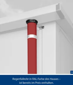 Hörmann Berry-Gerätehaus Modern-P Typ 1, ca. B247,9/H228,6/T153 cm