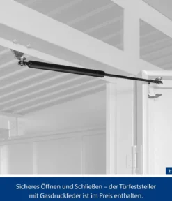 Hörmann Berry-Gerätehaus Modern-S Typ 1, ca. B258,8/H216/T121,3 cm