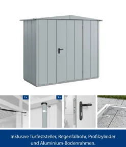 Hörmann Berry-Gerätehaus Modern-S Typ 1, ca. B258,8/H216/T121,3 cm