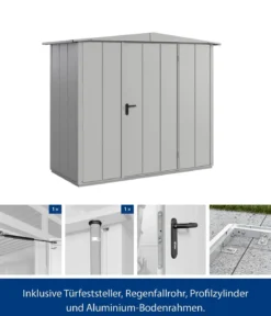 Hörmann Berry-Gerätehaus Modern-S Typ 1, ca. B258,8/H216/T121,3 cm