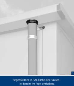 Hörmann Berry-Gerätehaus Modern-S Typ 1, ca. B258,8/H216/T121,3 cm