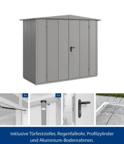 Hörmann Berry-Gerätehaus Modern-S Typ 1, ca. B258,8/H216/T121,3 cm