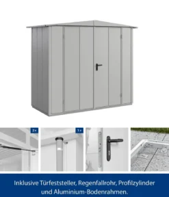 Hörmann Berry-Gerätehaus Modern-S Typ 1, ca. B258,8/H216/T121,3 cm