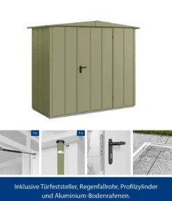 Hörmann Berry-Gerätehaus Modern-S Typ 1, ca. B258,8/H216/T121,3 cm