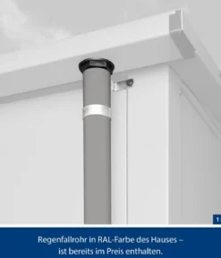 Hörmann Berry-Gerätehaus Modern-S Typ 1, ca. B258,8/H216/T121,3 cm