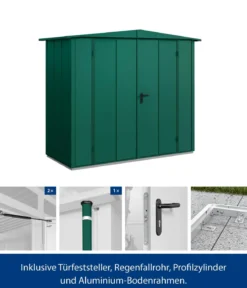 Hörmann Berry-Gerätehaus Modern-S Typ 1, ca. B258,8/H216/T121,3 cm