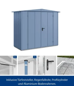 Hörmann Berry-Gerätehaus Modern-S Typ 1, ca. B258,8/H216/T121,3 cm