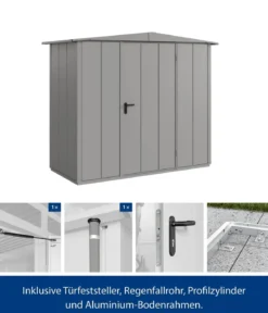 Hörmann Berry-Gerätehaus Modern-S Typ 1, ca. B258,8/H216/T121,3 cm