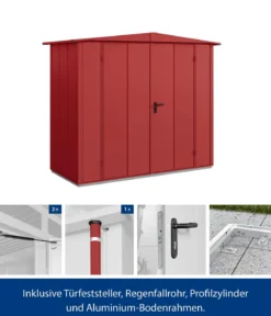 Hörmann Berry-Gerätehaus Modern-S Typ 1, ca. B258,8/H216/T121,3 cm