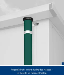 Hörmann Berry-Gerätehaus Modern-S Typ 1, ca. B258,8/H216/T121,3 cm
