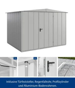Hörmann Berry-Gerätehaus Modern-S Typ 3, ca. B323,6/H219,4/T247,7 cm