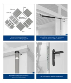 Hörmann Berry-Gerätehaus Modern-S Typ 3, ca. B323,6/H219,4/T247,7 cm