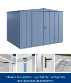 Hörmann Berry-Gerätehaus Modern-S Typ 3, ca. B323,6/H219,4/T247,7 cm