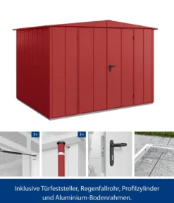 Hörmann Berry-Gerätehaus Modern-S Typ 3, ca. B323,6/H219,4/T247,7 cm
